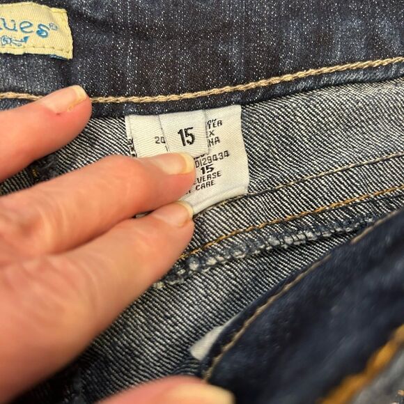 Women's Dark Blue Jeans Paris Blues size 15 - Picture 4 of 9